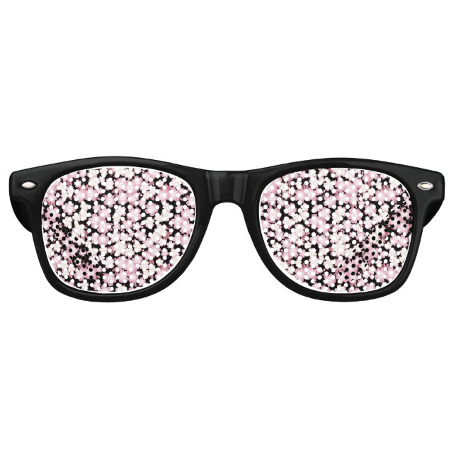 Cherry Blossom -Japanese Sakura- Retro Sunglasses (Front)