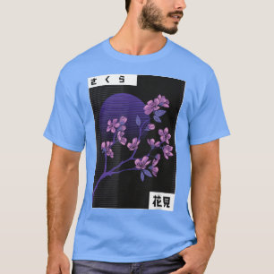 Cherry Blossom Japanese Sakura Vintage Anime T-Shirt