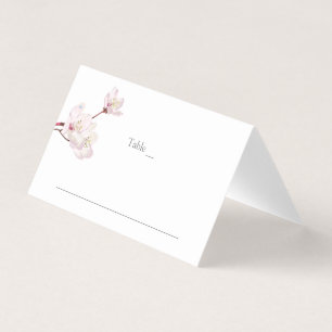 Cherry Blossom Japanese Sakura Wedding Place Card