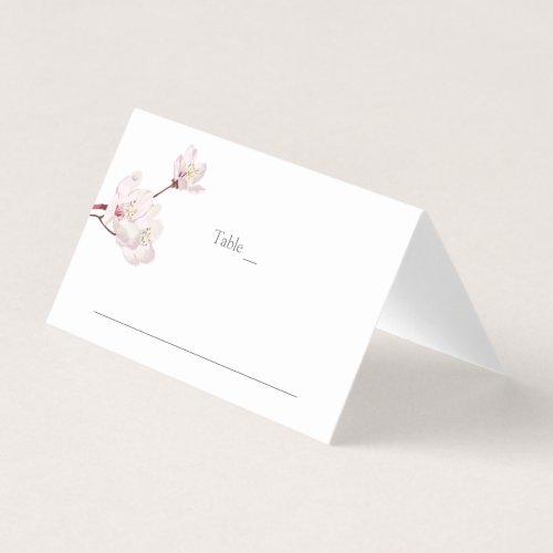 Cherry Blossom Japanese Sakura Wedding Place Card