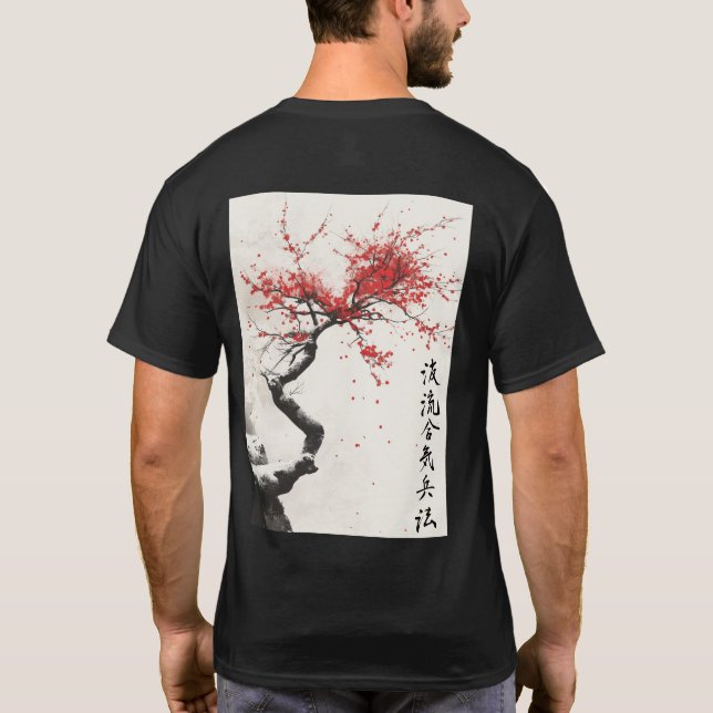 Cherry Blossom Kanji T-Shirt (Back)
