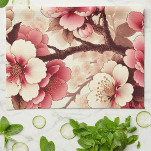 Cherry Blossom Kitchen Towel