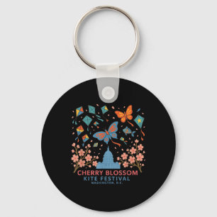 Cherry Blossom - Kite Festival Washington Dc T Shi Keychain