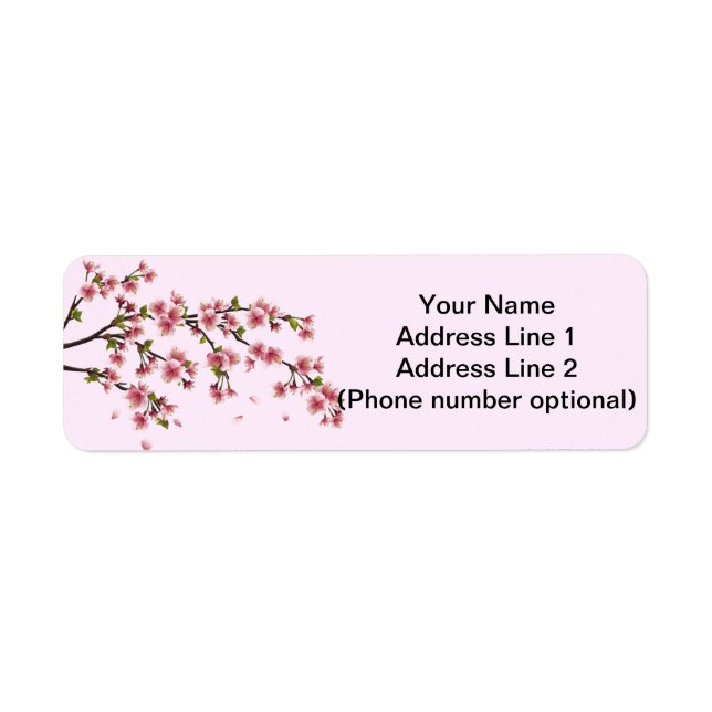 cherry blossom label (Front)