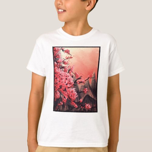 Cherry blossom landscape T_Shirt