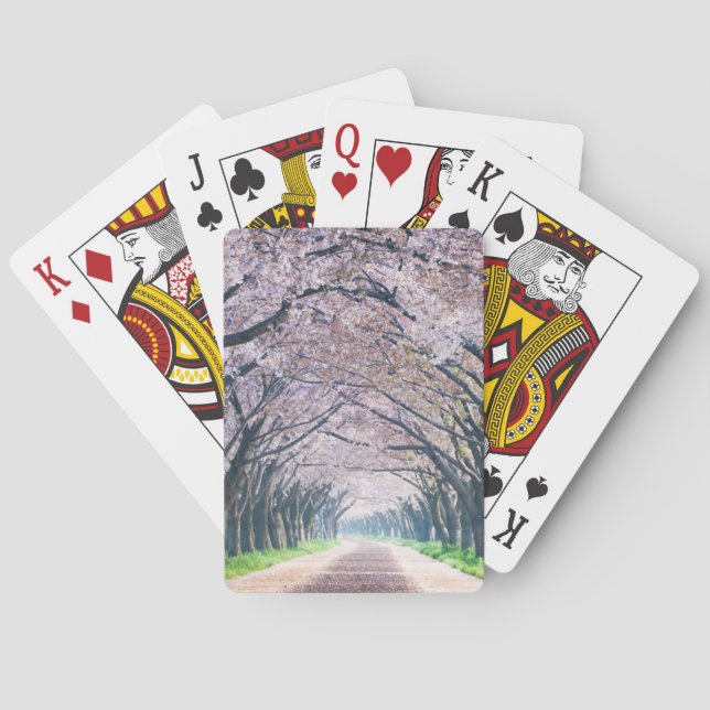 Cherry Blossom Lane Poker Cards (Back)