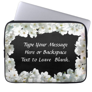 Cherry Blossom Laptop Sleeve Personalized Sleeve