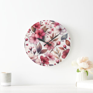 Cherry Blossom Large Clock