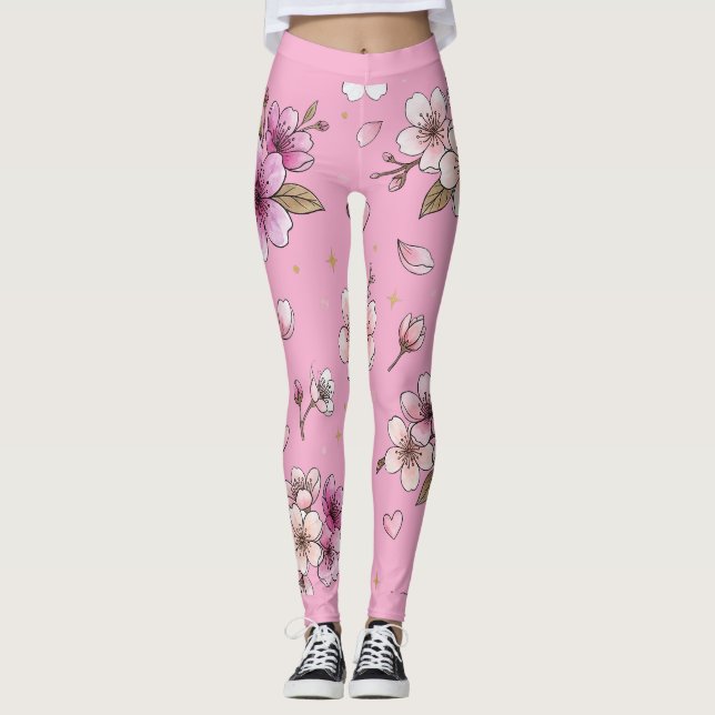 Cherry Blossom Leggings (Front)