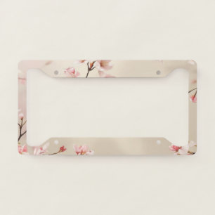 Cherry Blossom License Plate Frame