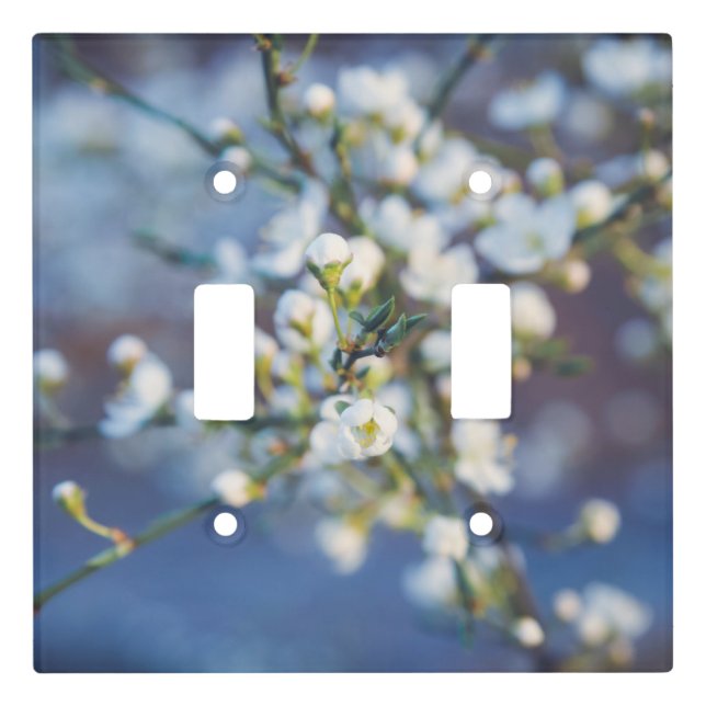 Cherry blossom light switch cover (Front)