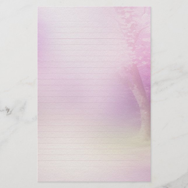 Cherry Blossom Lined Writing Paper (Front)