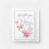 Cherry Blossom Love Is Brewing Bridal Shower Tea Bag Drink Mix (Front)