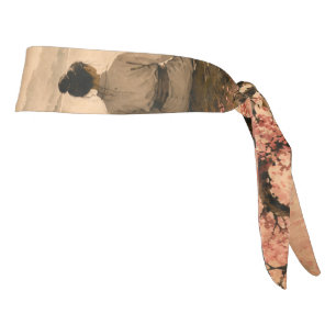 Cherry blossom meditation tie headband