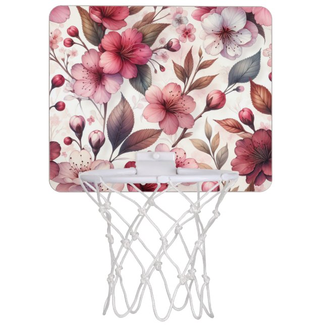 Cherry Blossom Mini Basketball Hoop (Front)
