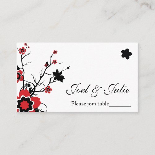 Cherry Blossom Modern Custom Table  Place Card