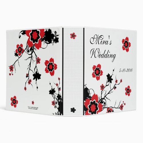 Cherry Blossom Modern Organizer 3 Ring Binder