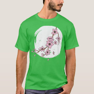 Cherry Blossom Moonlight Japanese Sakura Forest Vi T-Shirt