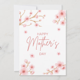 Cherry Blossom Mother's Day Holiday Card