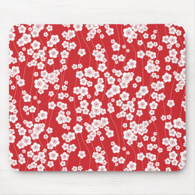 Cherry Blossom Mouse Pad (Front)