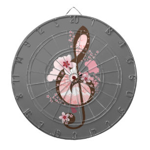 Cherry Blossom Music Dart Board