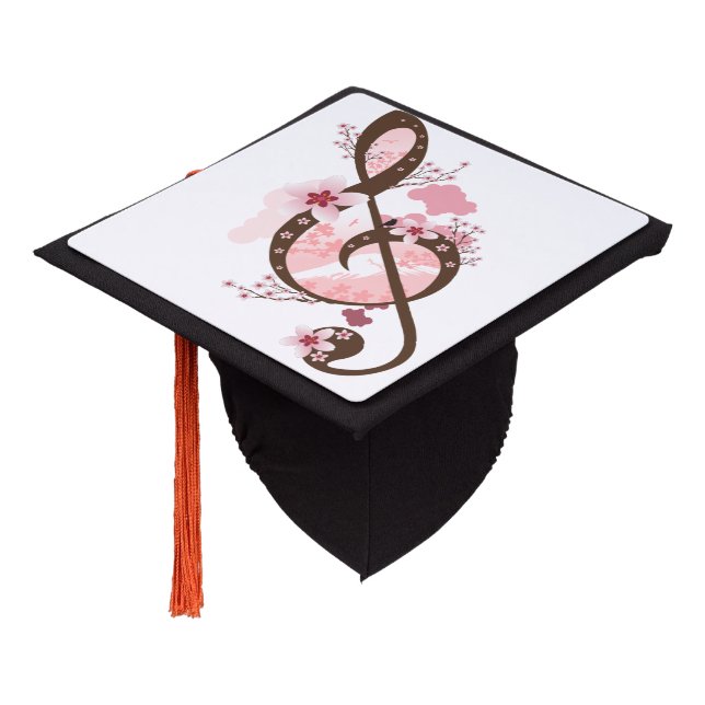 Cherry Blossom Music Tassel Topper (Angled)