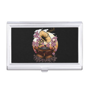 Cherry Blossom Musical Business Card Case