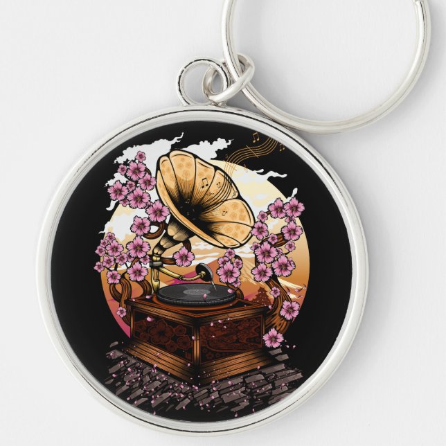 Cherry Blossom Musical Keychain (Front)