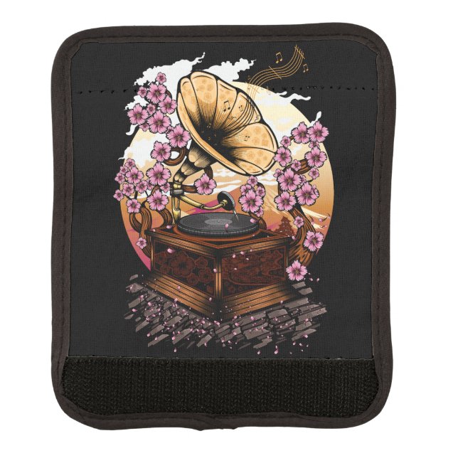 Cherry Blossom Musical Luggage Handle Wrap (Front)