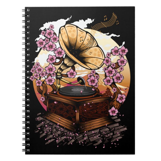 Cherry Blossom Musical Notebook (Front)