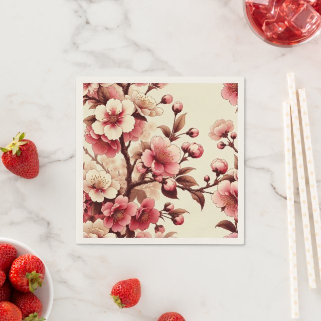 Cherry Blossom Napkins (Insitu)