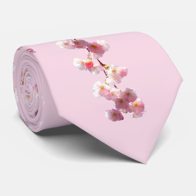 Cherry Blossom Neck Tie (Rolled)