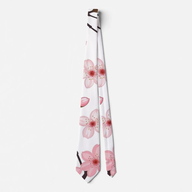 Cherry blossom  neck tie (Front)