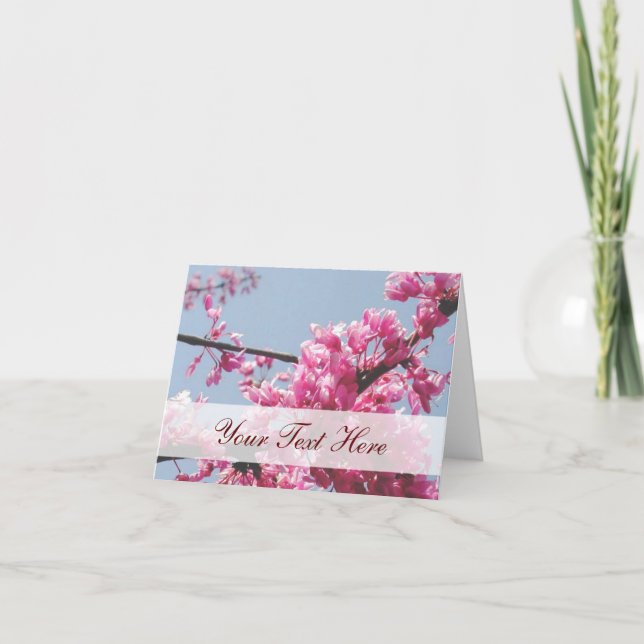Cherry Blossom Note Card (Customizable) (Front)