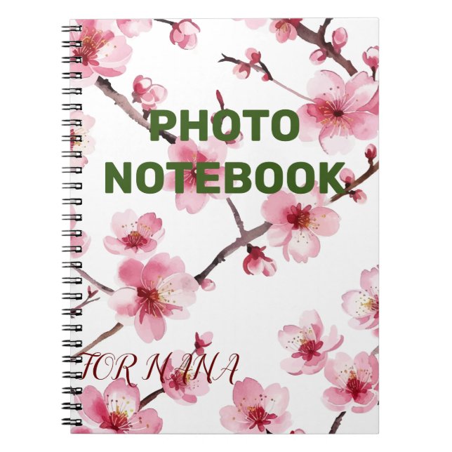 Cherry Blossom Notebook (Front)