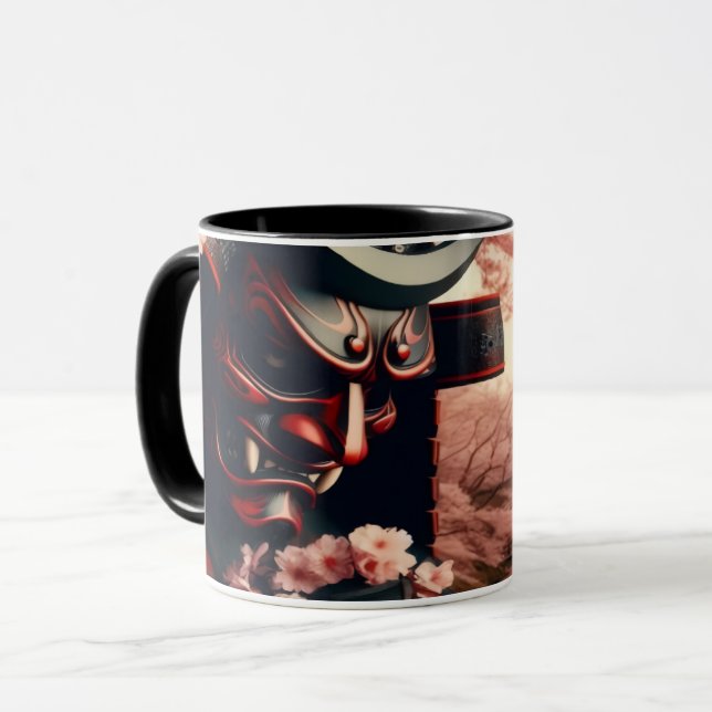 Cherry Blossom Oni Coffee Mug (Front Left)