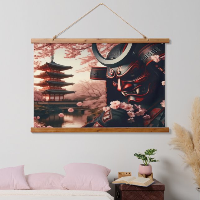 Cherry Blossom Oni Tapestry (Bedroom)