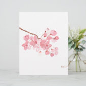 Cherry blossom original watercolour (Standing Front)