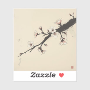 Cherry Blossom Painting Collection Sticker