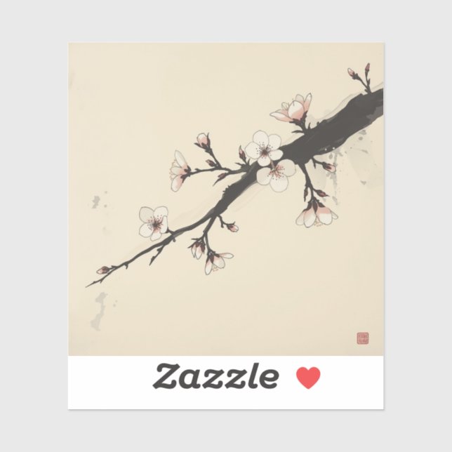 Cherry Blossom Painting Collection Sticker (Sheet)
