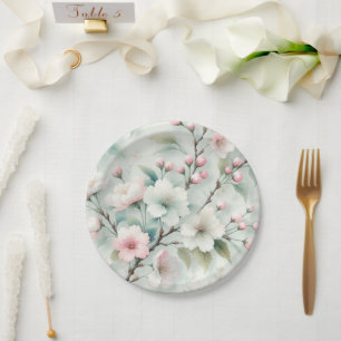Cherry Blossom Paper Plates