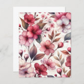 Cherry Blossom Paper Sheet (Front/Back)