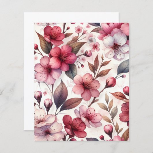 Cherry Blossom Paper Sheet (Front/Back)