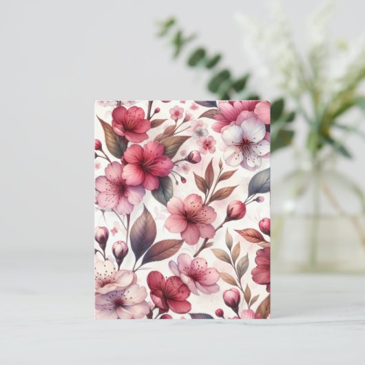 Cherry Blossom Paper Sheet (Standing Front)