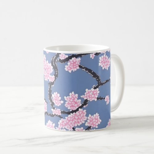 Cherry Blossom Pastel Pattern  Coffee Mug