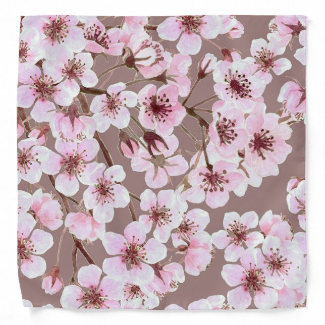 Cherry blossom pattern bandana (Front)