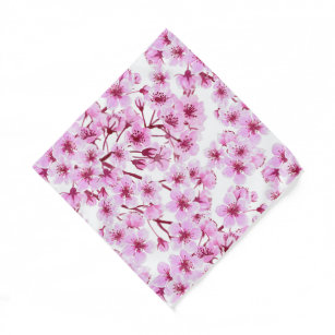 Cherry blossom pattern bandana