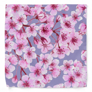 Cherry blossom pattern bandana