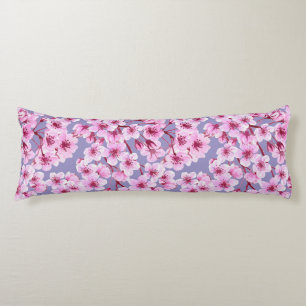 Cherry blossom pattern body pillow