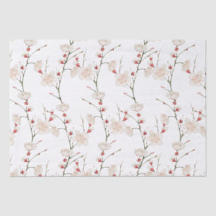 Cherry Blossom Pattern Boho Tissue Paper